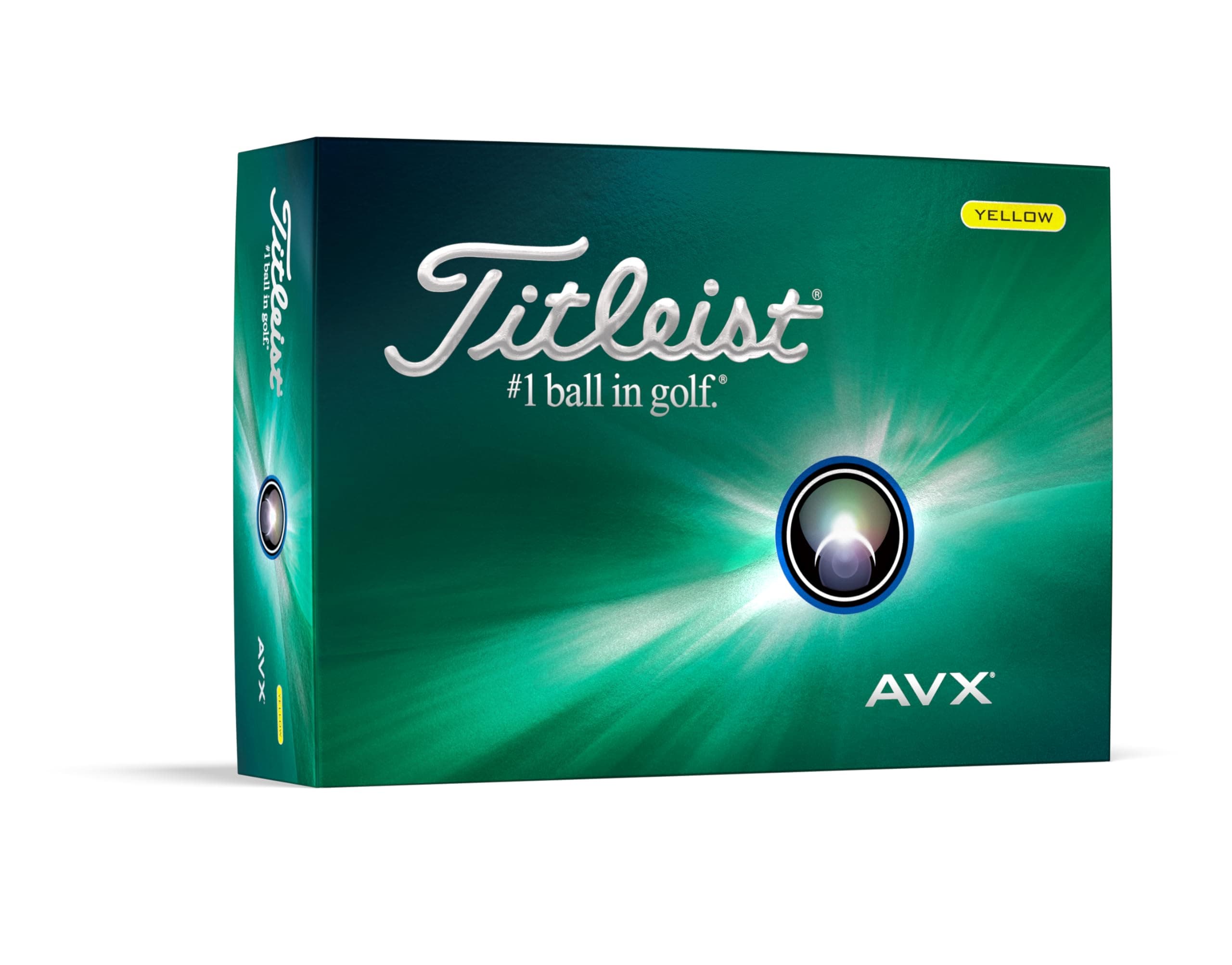 Titleist AVX Golf Balls, Yellow (one Dozen)
