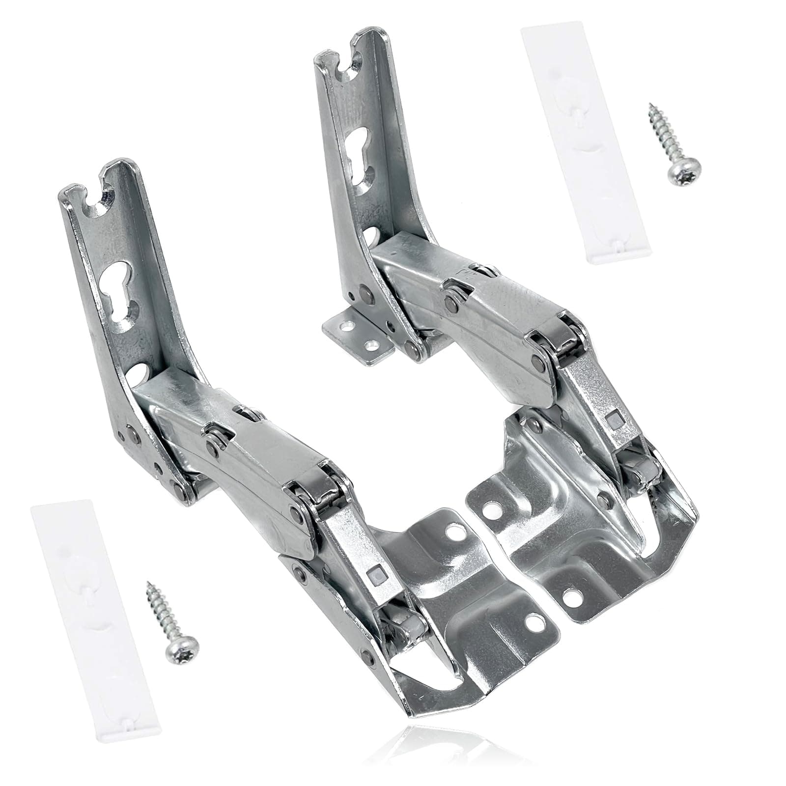 SPARES2GO Hettich 5.0 41.5 Type Integrated Door Hinge Set for Homeking HUL136 Fridge Freezer (Left & Right Hinges Pair)