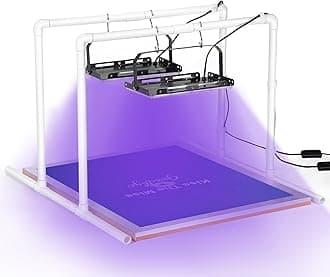 Caydo 2PCS 50W LED UV Screen Printing Light Exposure Unit with Light Stands, Cable Ties, Exposure Unit for Screen Printing and Cyanotypes