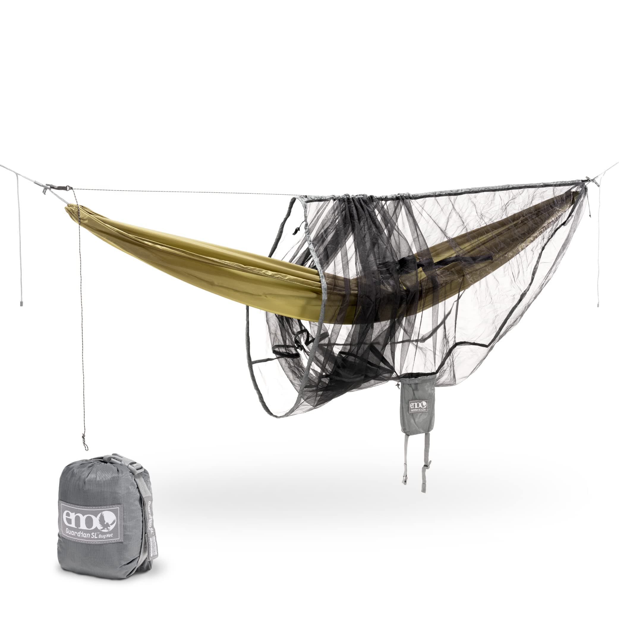 Eagles Nest Outfitters Guardian SL Bug Net, Hammock Bug Netting, Charcoal (2019)