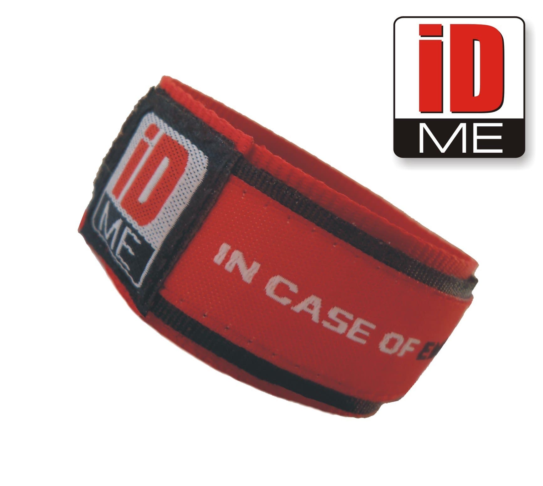 IDme Safety Identity Wristband (Red)