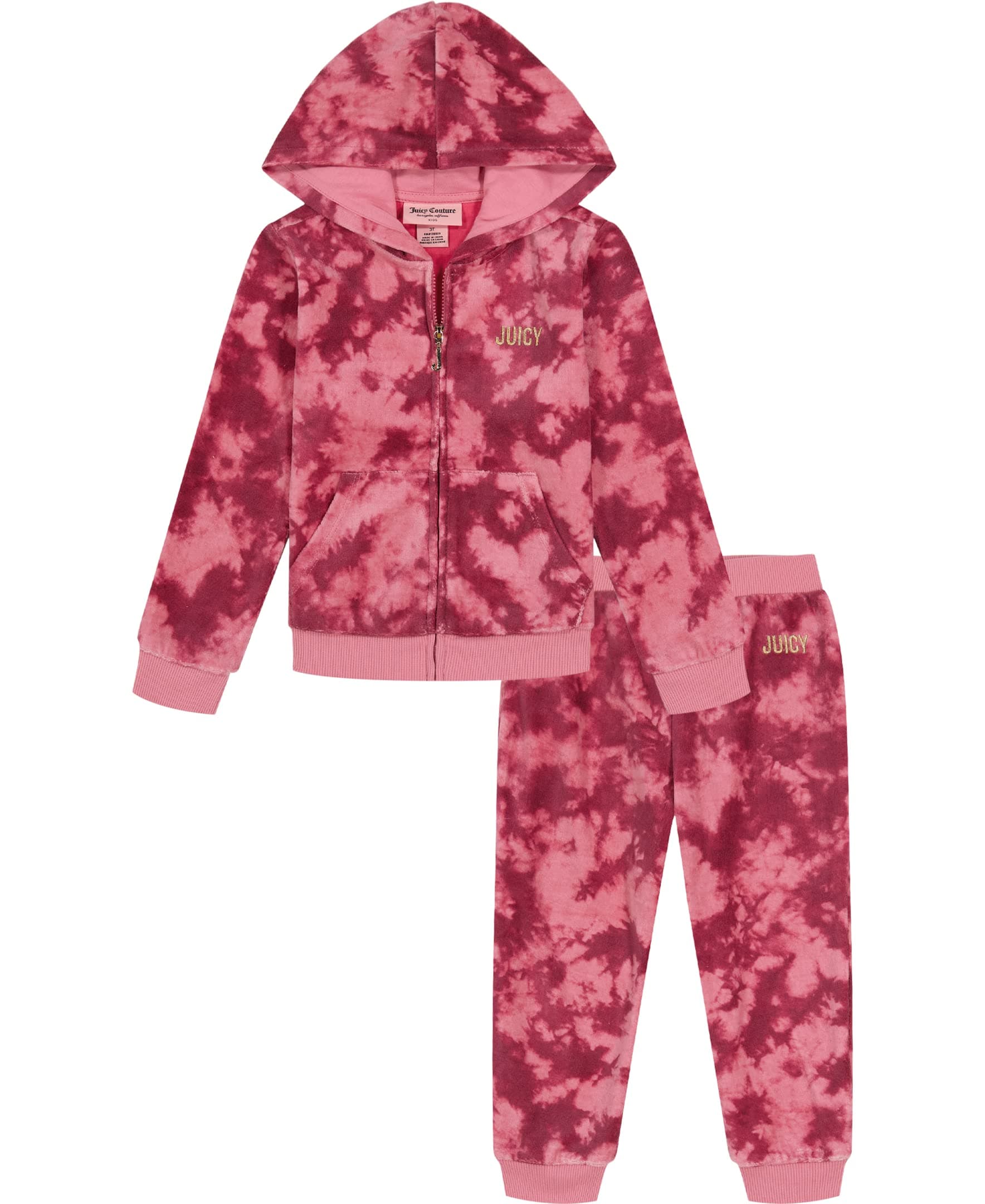 Juicy Couture Girls' 2 Pieces Jogger Set