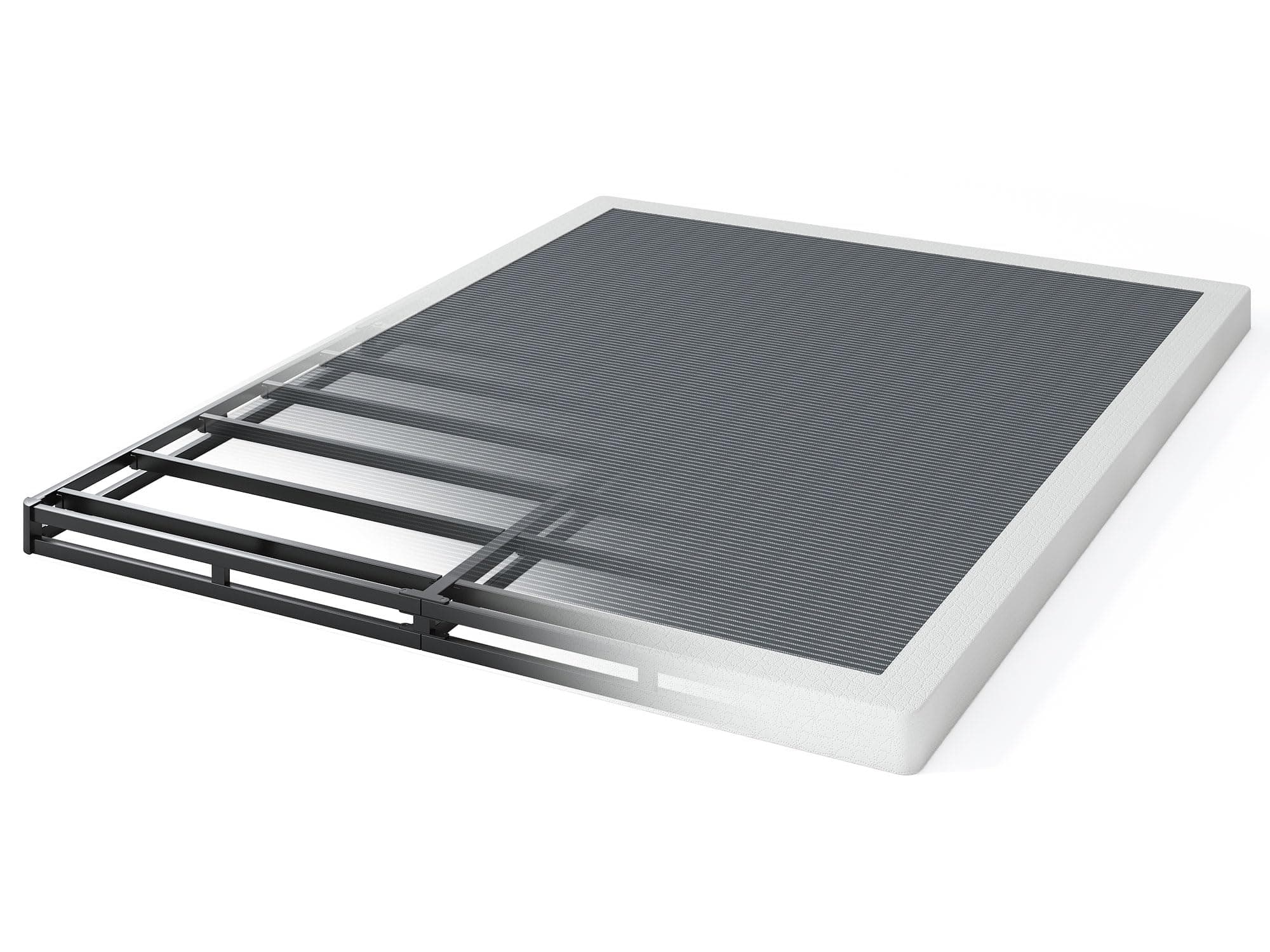 3 Inch Low Profile Box Spring, Sturdy Metal Frame Mattress Foundation, Easy Assembly, Quiet & Noise-Free, King Size