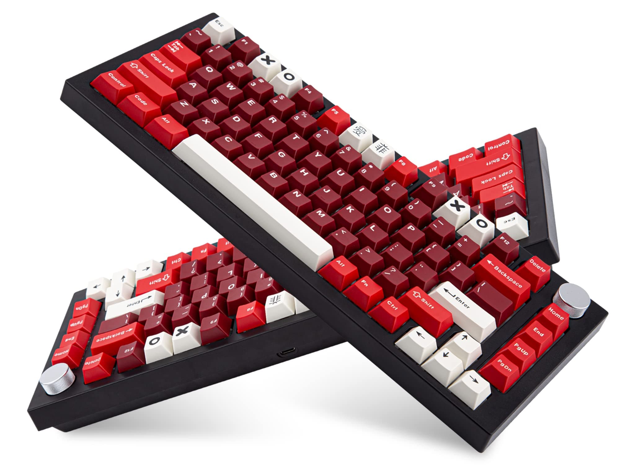 Custom 173 Keys Keycaps Kit Cherry Profile Double-Shot ABS Keycaps Set for Mechanical Keyboard Compatible with 60%, 75%, 80%, 85%, 100% ANSI Layout and ISO Layout (Jamón)