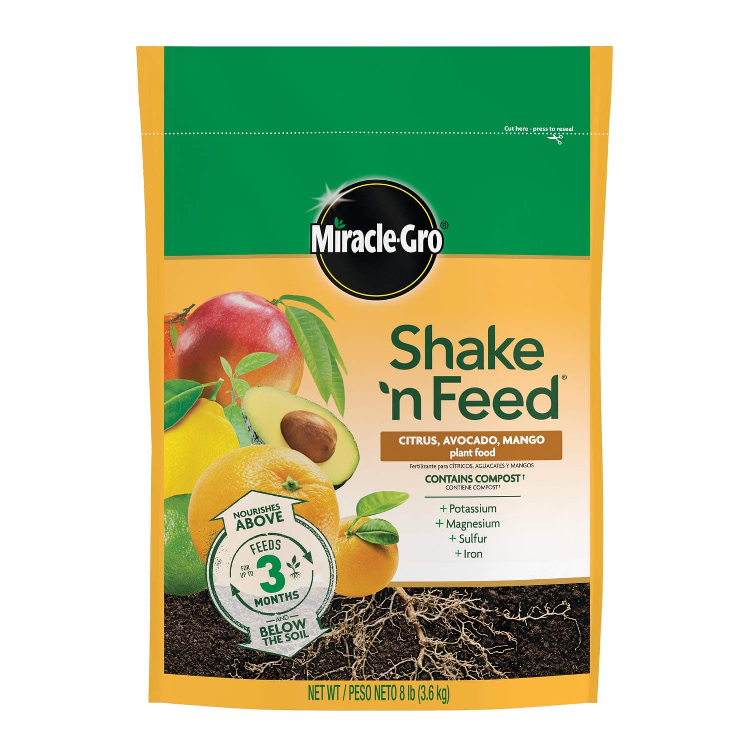 Miracle-Gro 3002810 Shake 'N Feed Continuous Release Citrus, Avocado and Mango Plant Food