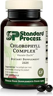 Standard Process Chlorophyll Complex - Supports Natural Detoxification Functions - Supports Skin & Immune Health - Gluten-Free, Non-Dairy & Non-Soy - 240 Softgels