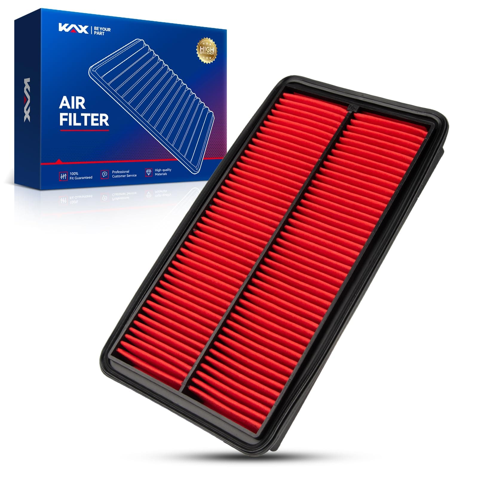 Premium Engine Air Filter, GAF005 (CA10013) Replacement for Acura, Honda Models | MDX 2007-2009, Odyssey 2005-2010, Pilot 2009-2015, 200% Longer Life