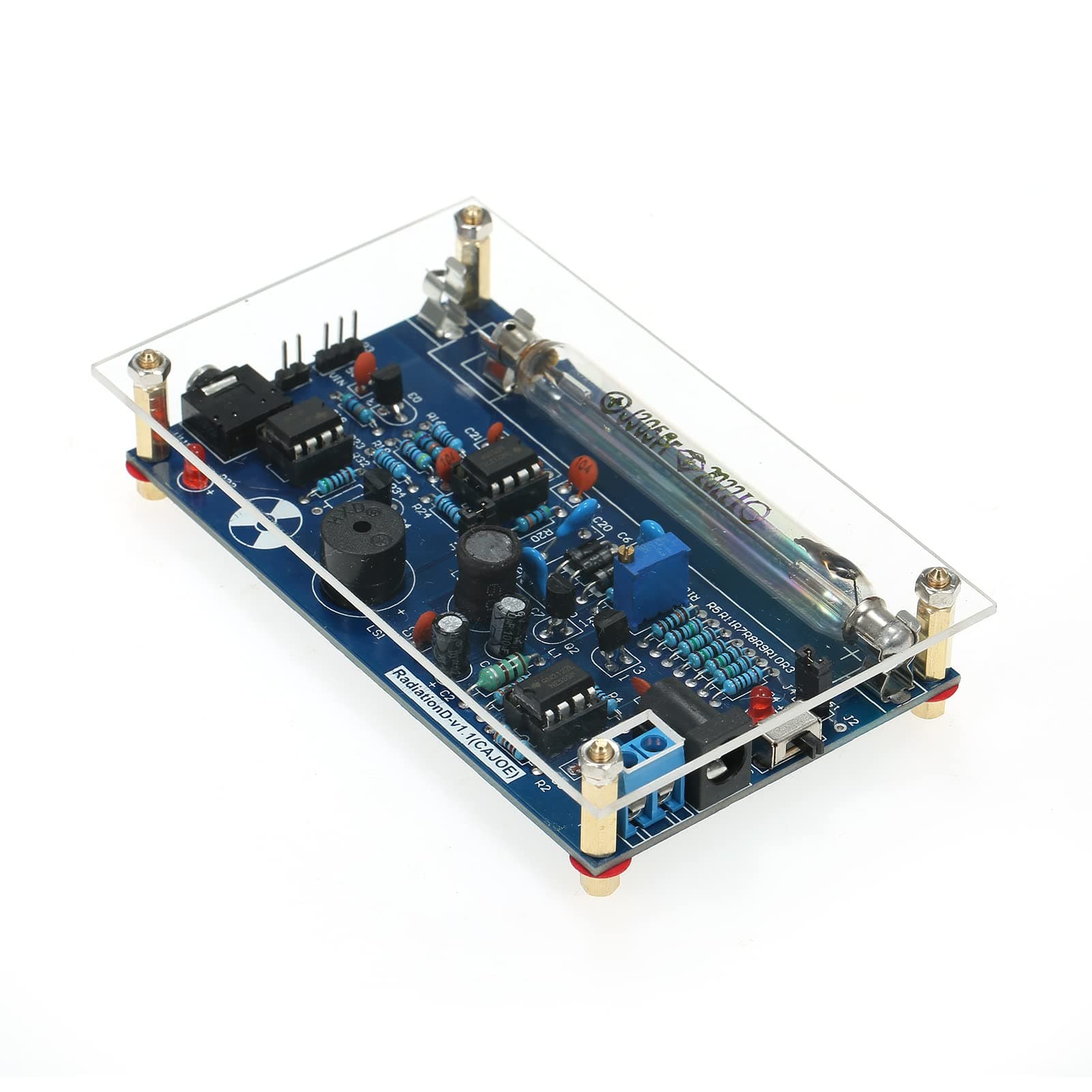 Assembled Radiation Detector System, DIY Miller Counter Kit Module Nuclear Radiation Detector, Geiger Counter Kit