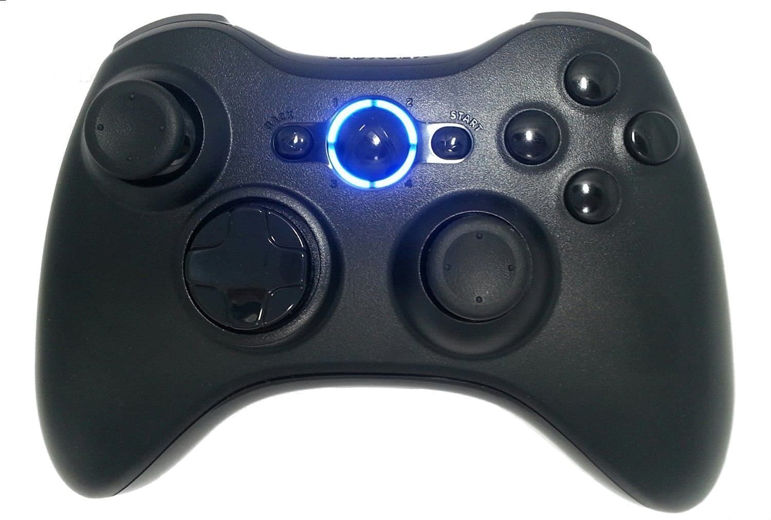 Xbox 360 Modded Stealth Controller Rapid Fire/Sniper Quick Scope/Drop Shot/Quick Aim/Auto Aim/Jitter/Akimbo/Burst/Mimic/for Al Games 27 Modes, Blue LEDs, Buttons Gloss Black