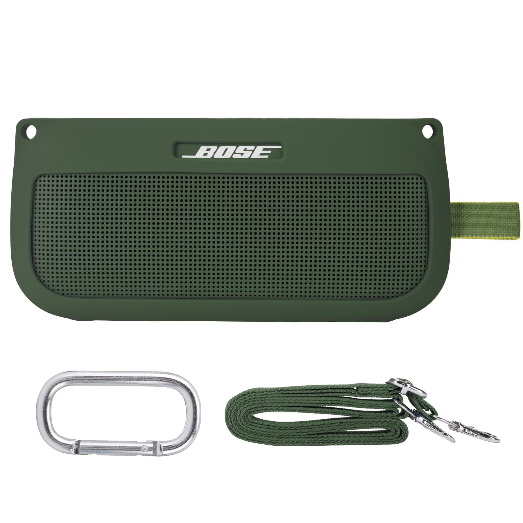 CO2CREA Silicone Case Compatible Bose SoundLink Flex Bluetooth Speaker Portable Wireless Speaker ,Green (Case Only)ClimatePartner certified