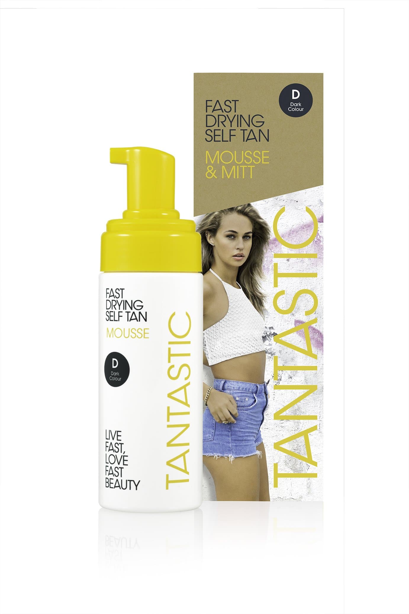 Tantastic Fast Drying Self Tan Mousse and Mitt, Dark 150 ml by Tantastic
