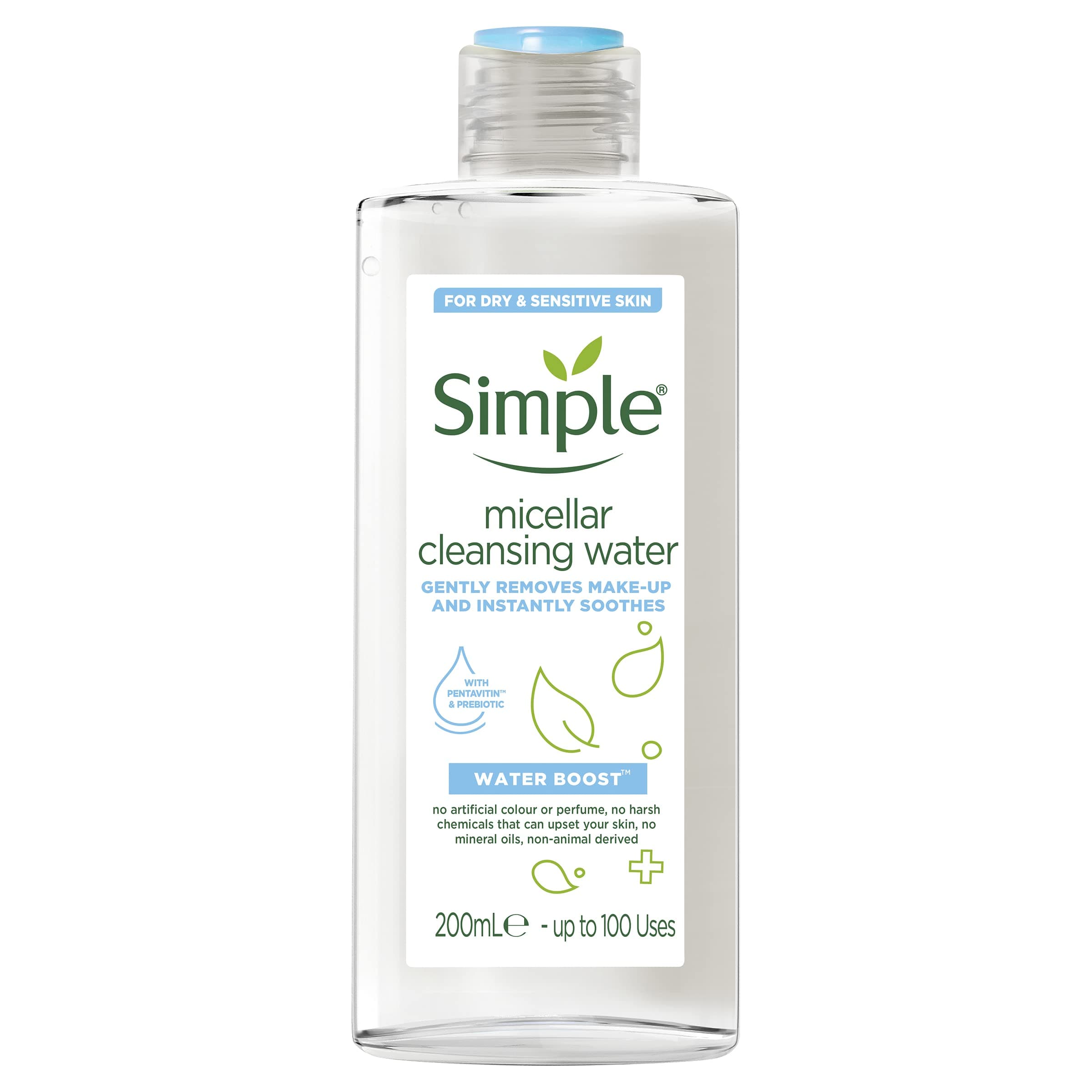 Simple Hydrating Micellar Cleansing Water, 200ml