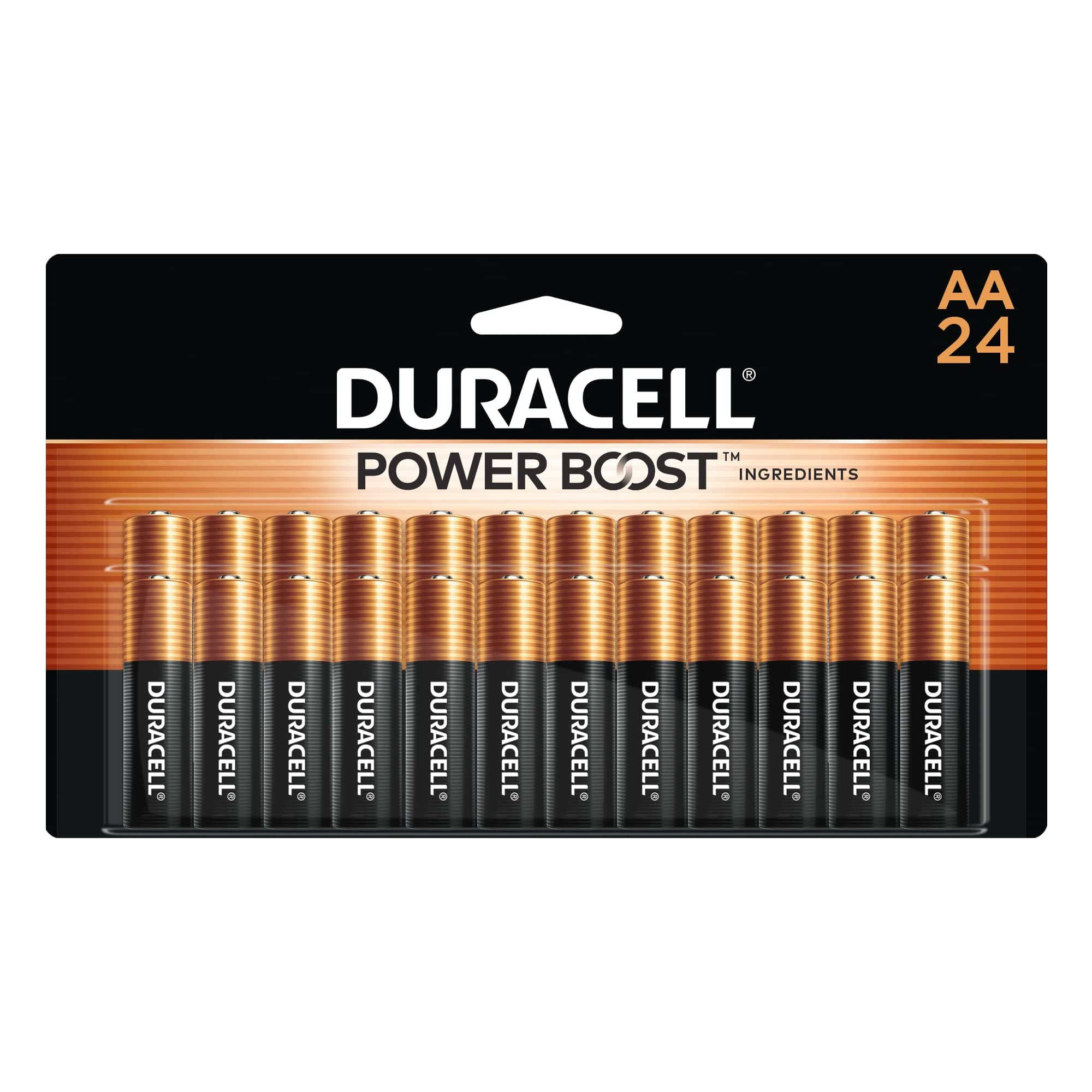 Coppertop Double AA Batteries with Power Boost Ingredients, 24 Count (Pack of 1) Long-lasting Alkaline Double AA Battery for Household and Office Devices