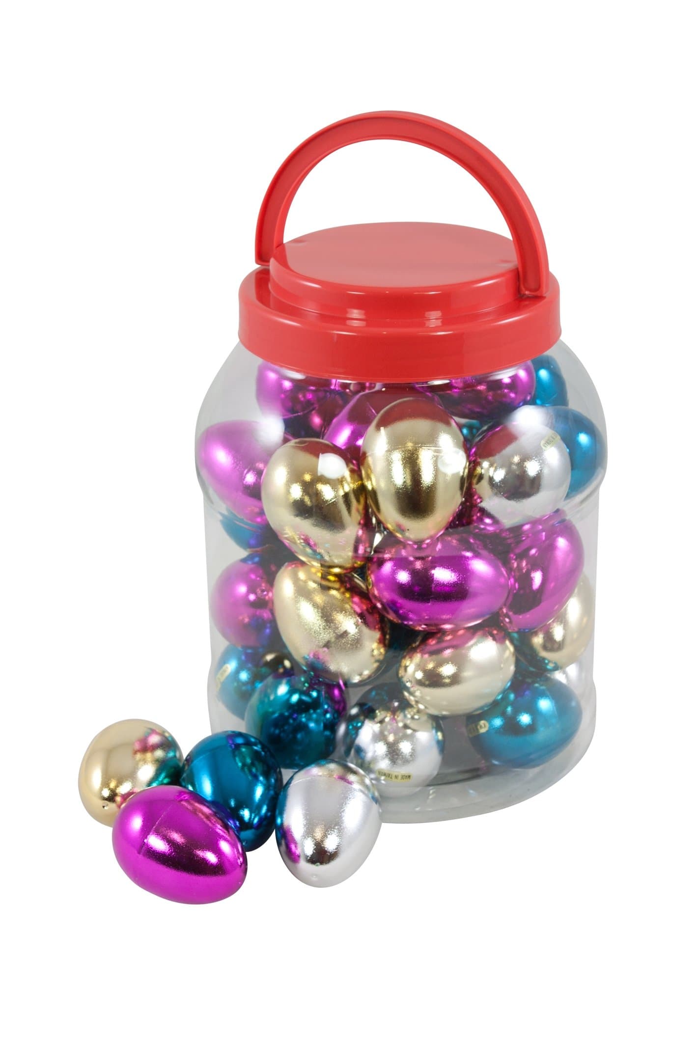 Percussion Workshop PP3089 Sparkle Egg Shakers - Assorted Colours (Tub of 40)