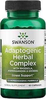 Rhodiola Ashwagandha Ginseng Complex, 60 Capsules
