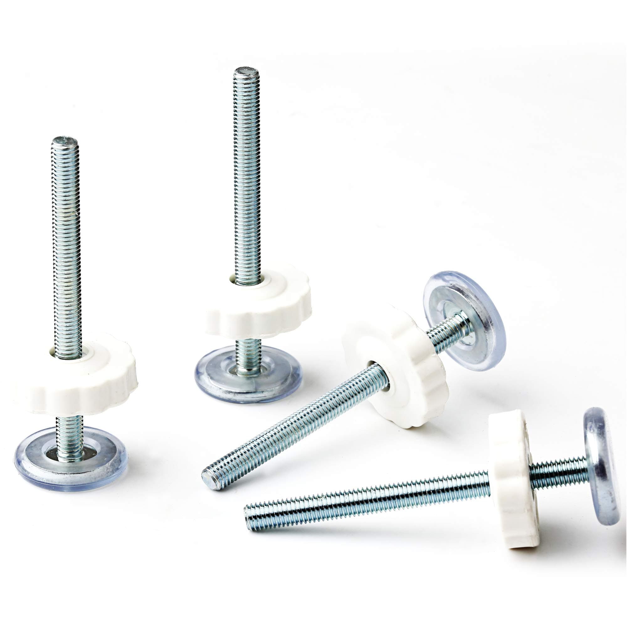 Extra Long Threaded Spindle Rods 8MM for Pressure Mounted Baby Gates, Installation Adapter 8 mm Screws Kit, Walk Thru Child & Pet Gate Accessories Replacement Bolts Wall Mount, Hardware Box 4 Pack M8