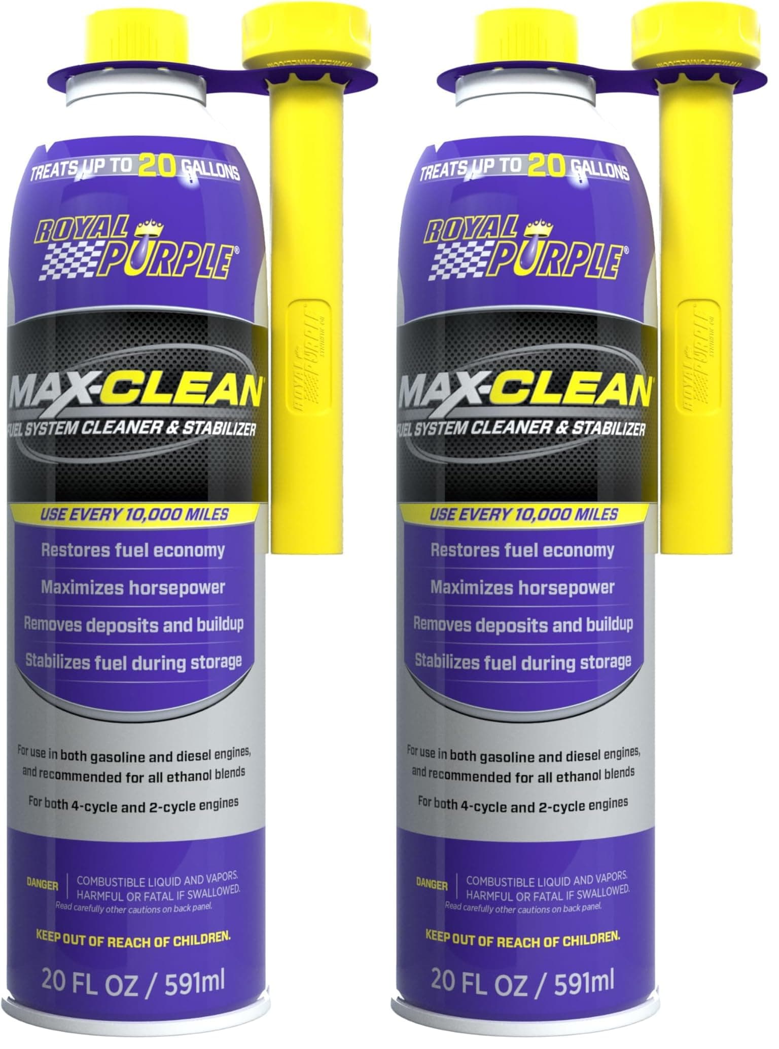 Max-Clean Fuel System Cleaner and Stabilizer 11722 20 (Pack of 2)