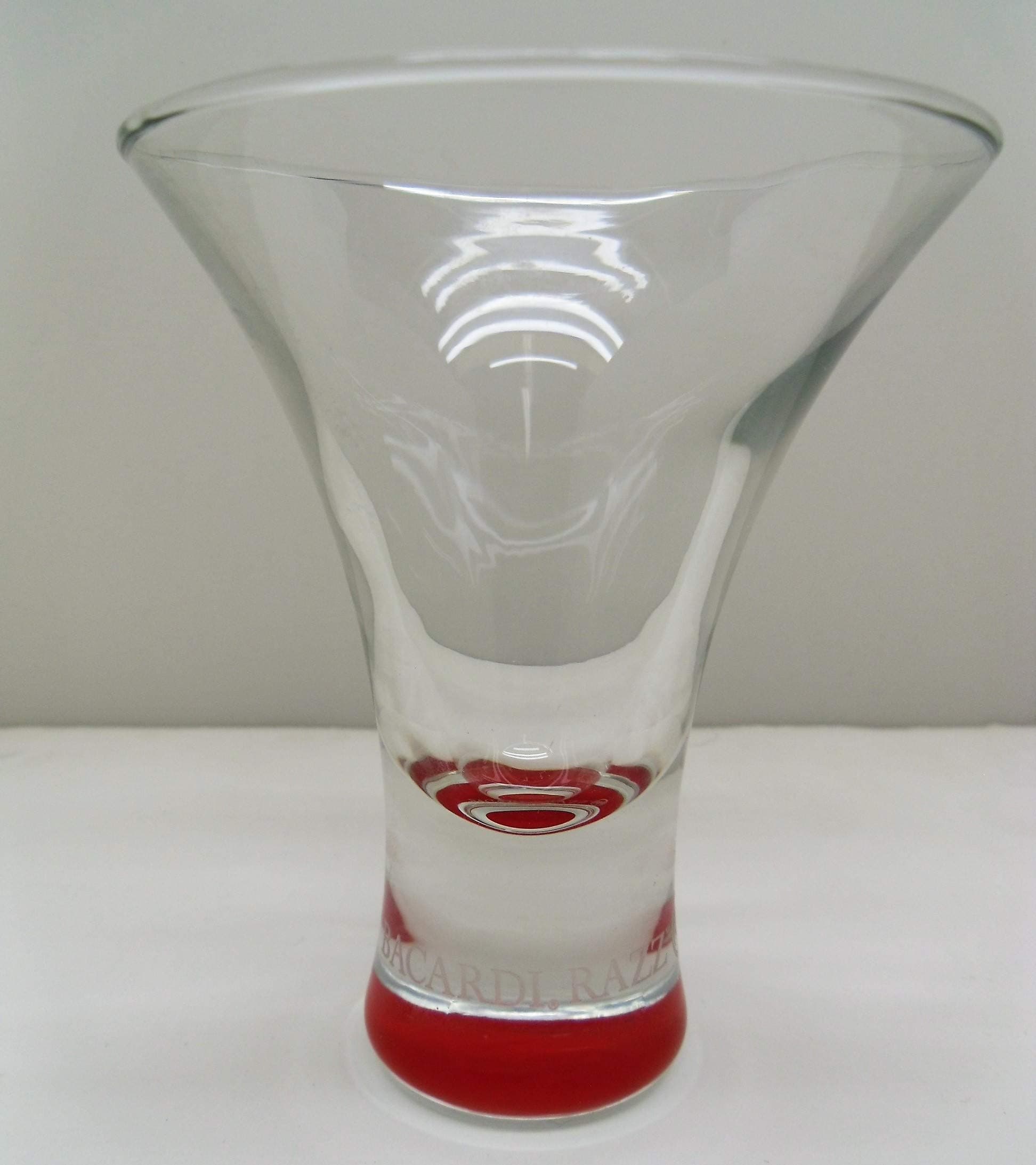 Bacardi Razz Martini Style Glass