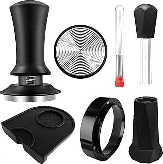 Espresso Tamper, Coffee Tamper with Espresso Distribution Tool, Espresso Tamp...