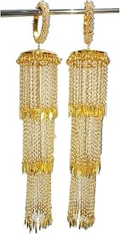 RKM COLLECTIONS Kalire 3 LAYERED PEARL KALIRE Attached with pearl bangles (bangles size)