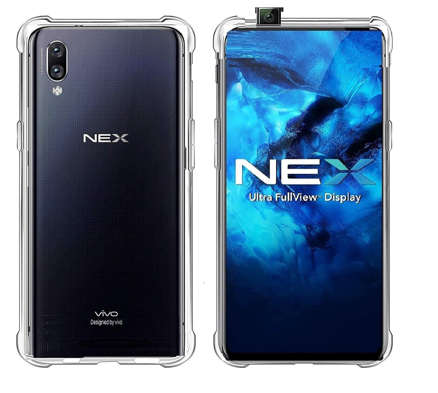 Tarkan Shock Proof Protective Soft Transparent Back Case Cover for Vivo NEX [Bumper Corners with Air Cushion Technology] Crystal Clear