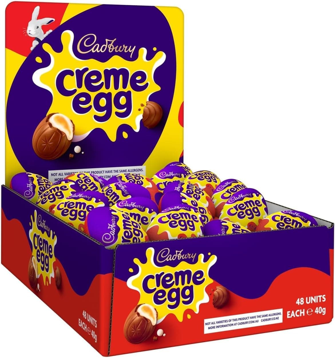 Milk Chocolate Creme Eggs, Bulk Pack, Perfect for Easter Egg Hunts, 40 g (Pack of 48)