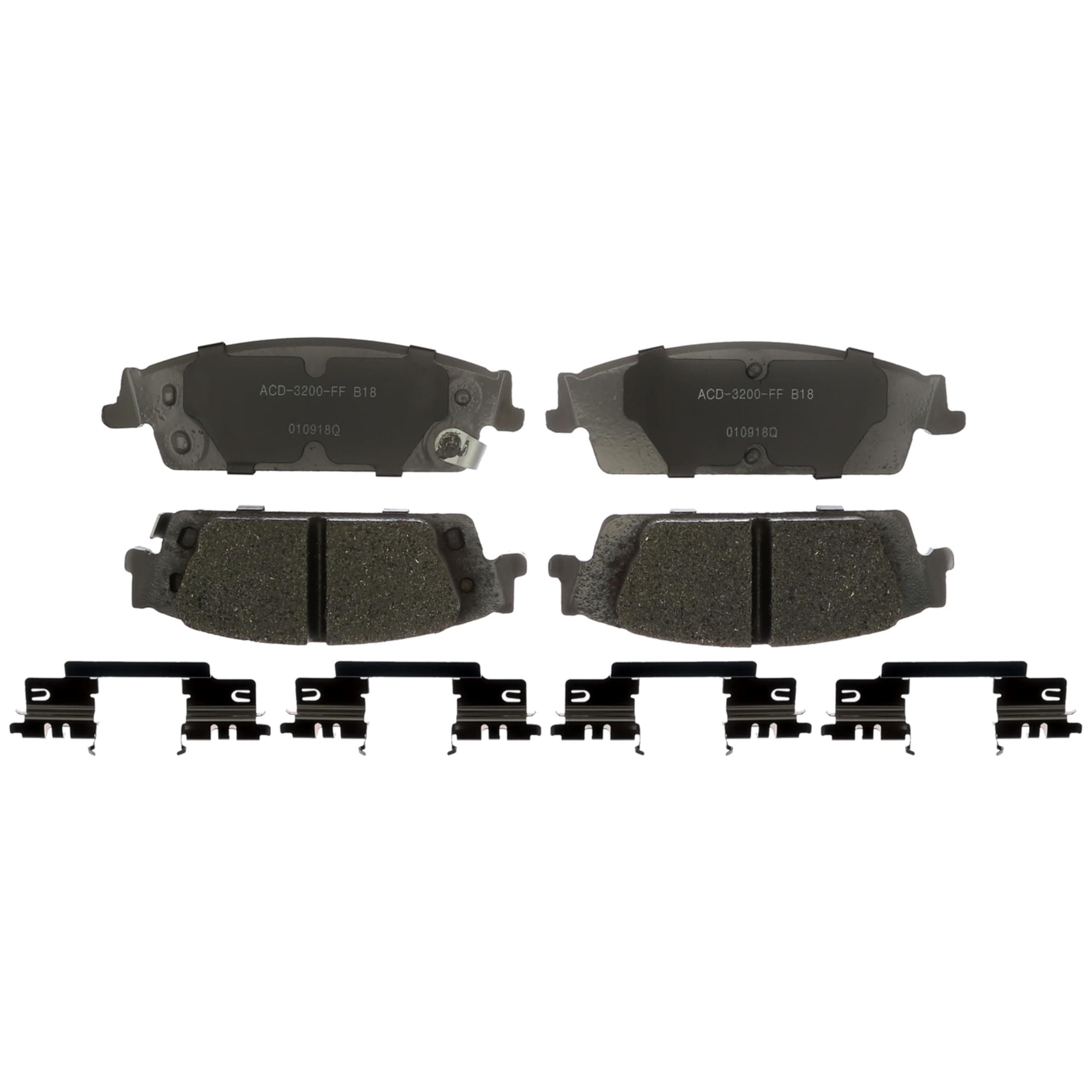 Silver 14D1707CHF1 Ceramic Rear Disc Brake Pad Set