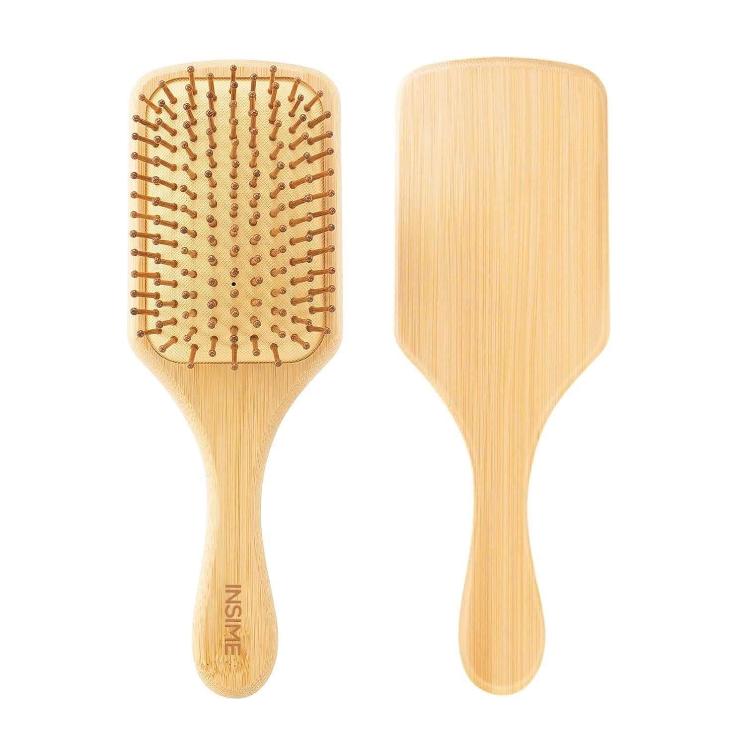 Bamboo Hair Brush With Bristles.