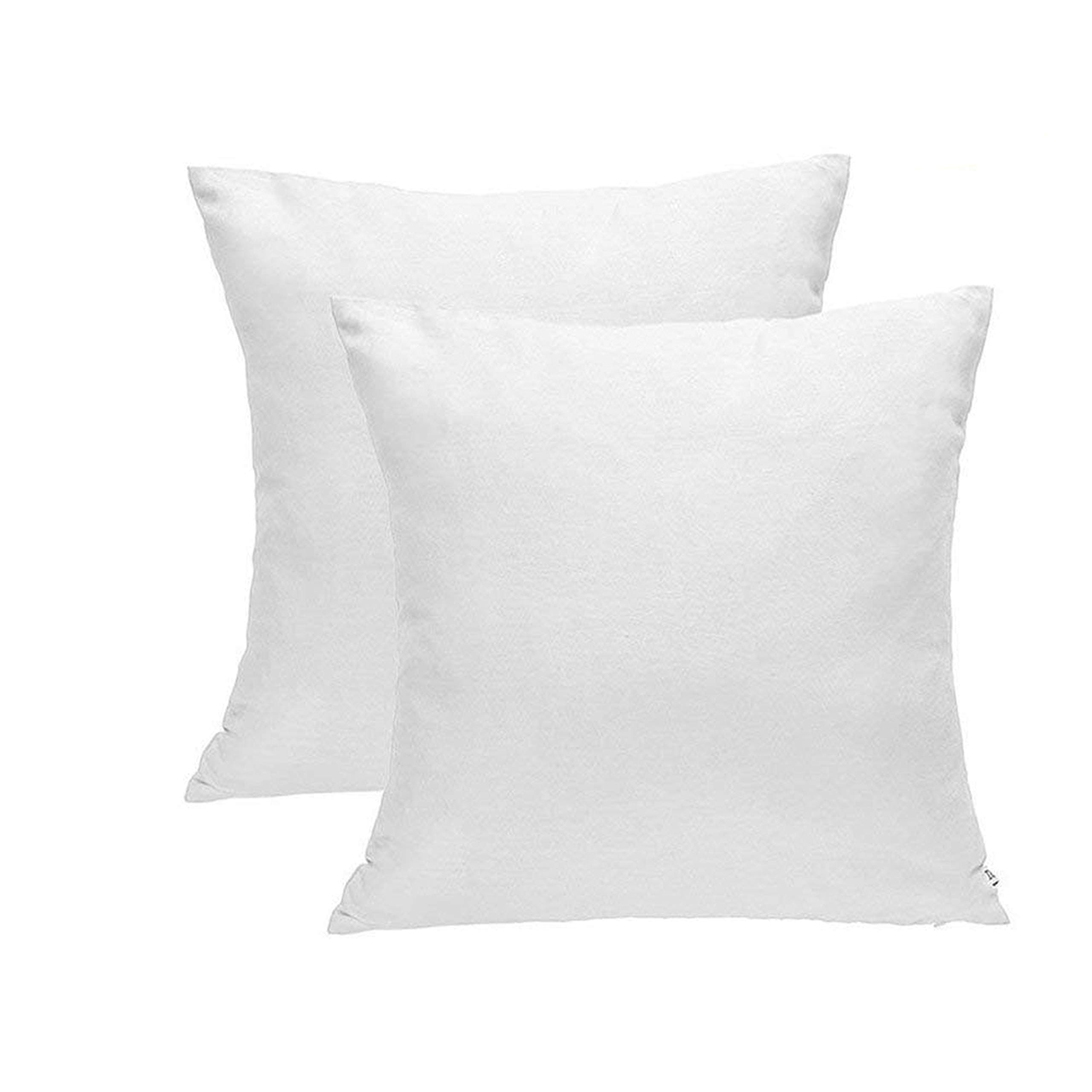 DOZZZ Premium Throw Pillow Insert Square Form Cushion Polyester 18" L X 18" W Set of 2 Clearance