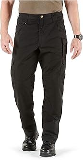 5.11 Tactical Men's Taclite Pro Lightweight Performance Pants, Cargo Pockets, Action Waistband, Black, 38W x 30L, Style 74273