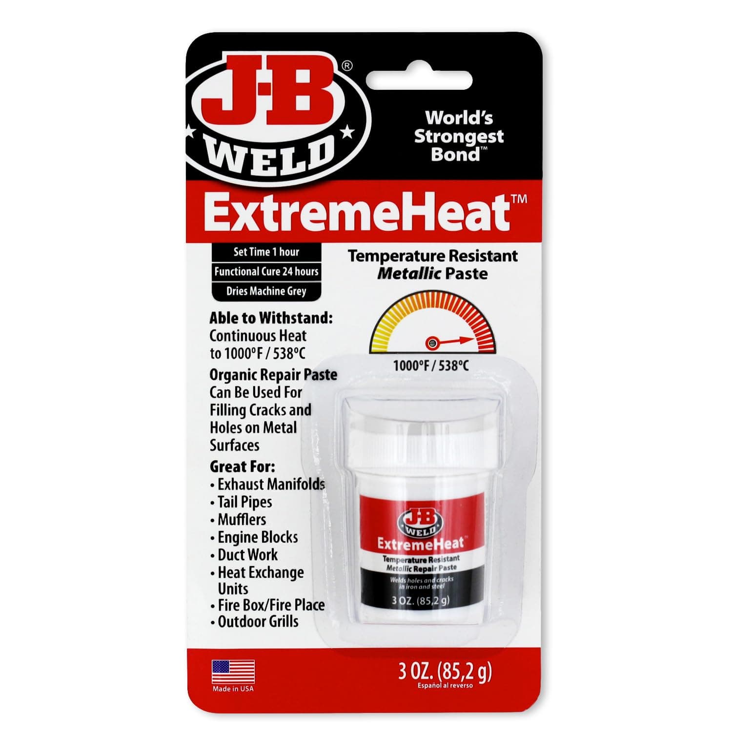 37901 ExtremeHeat High Temperature Resistant Metallic Paste - 3 oz