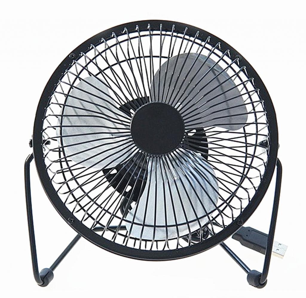 HenWa 6" Computer Portable Mute PC USB Cooler Desk Mini Fan 360¡ãAjustable, Black