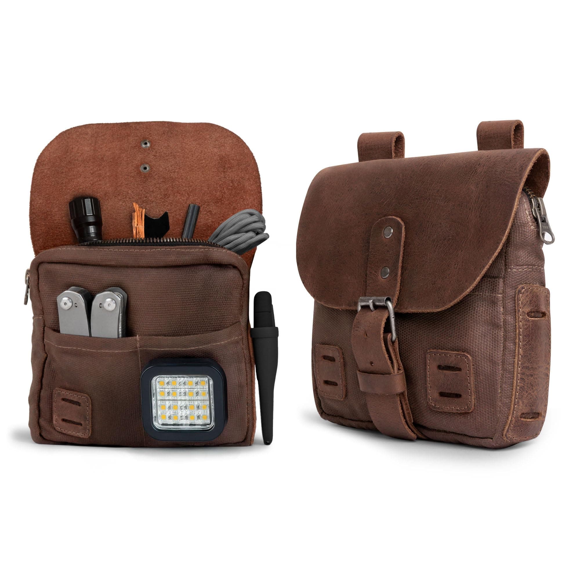 - Hide & Drink, Survival Camping Pouch, Belt Loop, Rustic and Handy Tool Bag, Weather Resistant Outdoor Accessories, Traveling Essentials, Waxed Canvas, Handmade