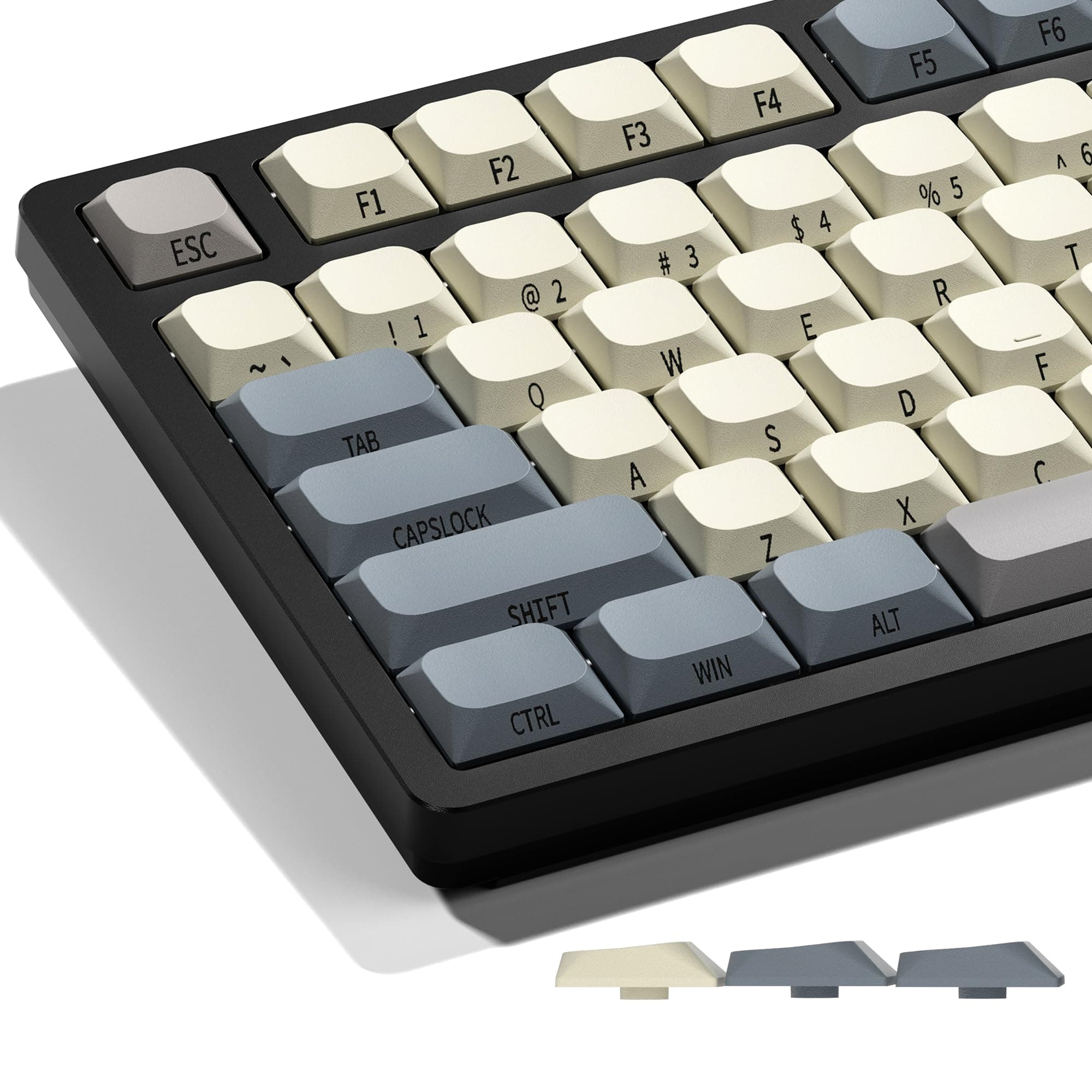 OHY Low Profile Keycaps - Side Printed Keycaps, Keyboard Keycaps 75 Percent PBT Keycaps, Full Size Keycaps for 60% 65% 75% 80% 100% Cherry Gateron MX Switches Mechanical Keyboard