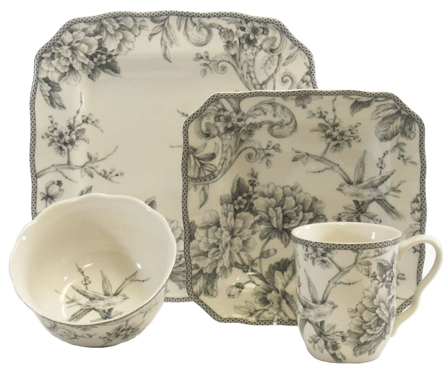 ADELAIDE GRAY 16pc Set