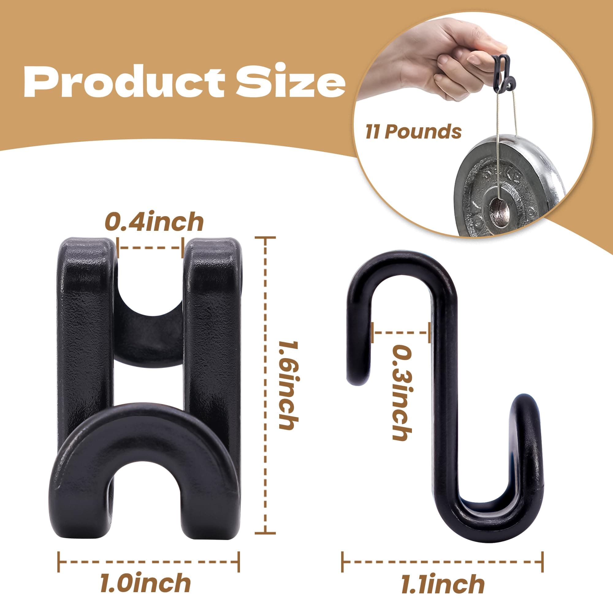 Mlici Clothes Hanger Connector Hooks, 70 Pcs Multi-Level Cascading Hanger Hooks, Plastic Heavy Duty Cascading Mini Hooks for Velvet Hangers Space Saver Closet Organizer, Black