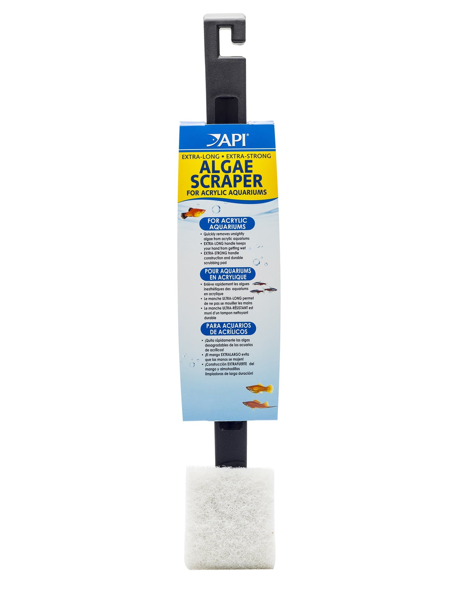 ALGAE SCRAPER For Acrylic Aquariums 1-Count Container