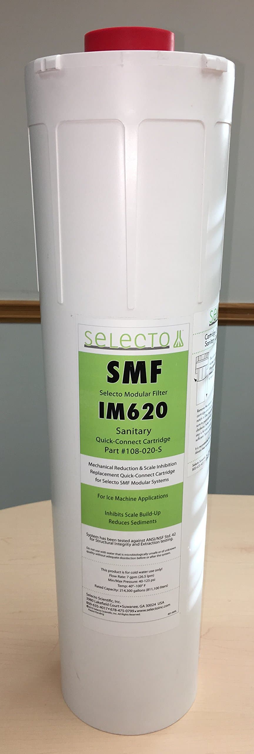 Selecto Water Filter IM620, 108-020-S, Activated Carbon, 1 Count