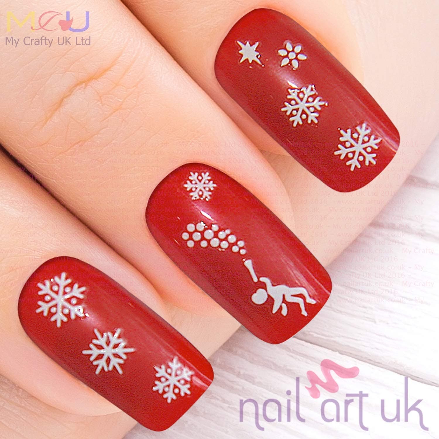 Snowflake Adhesive Nail Stickers Art
