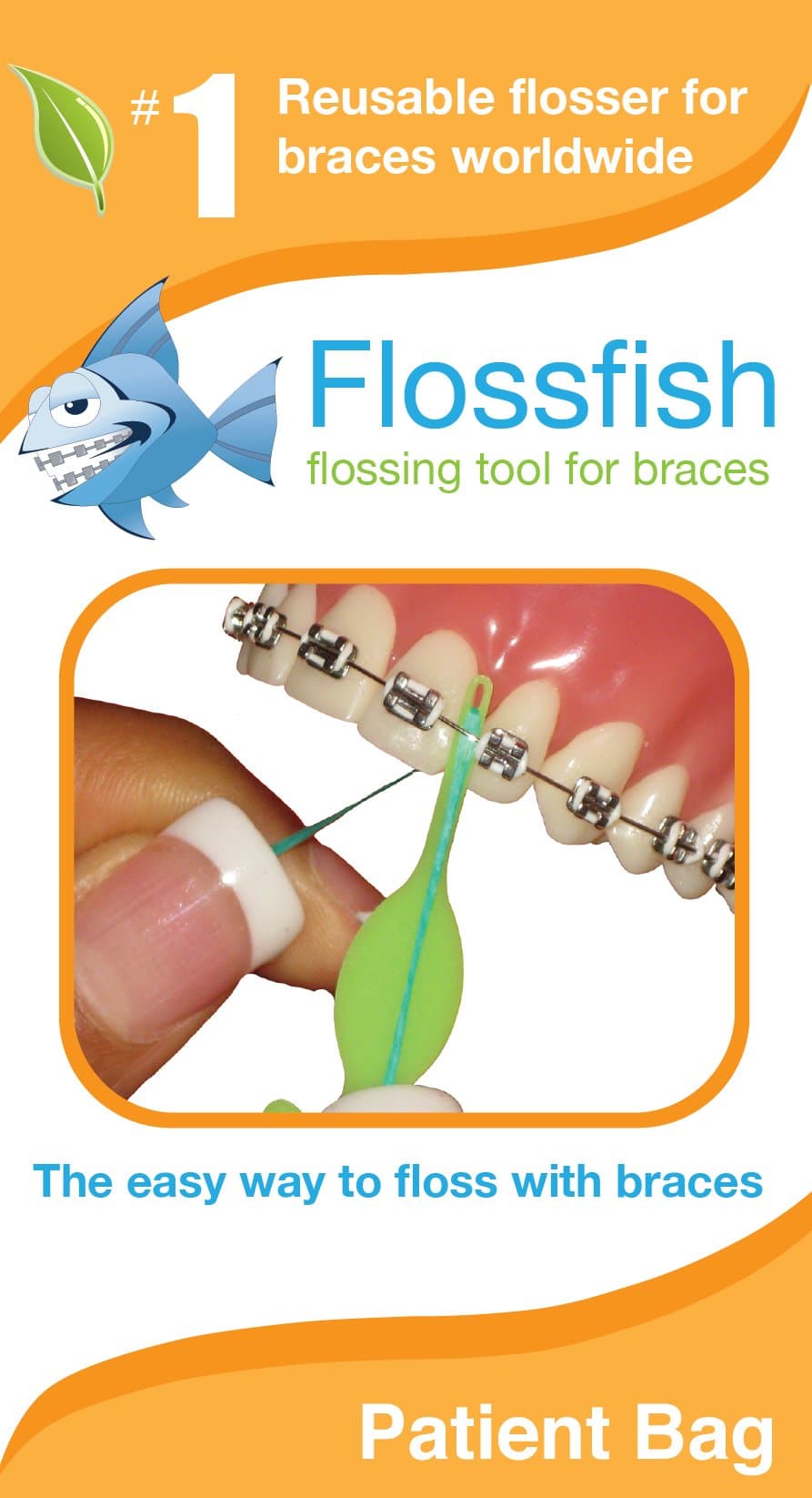 Reusable Orthodontic flossers 5 Mixed Colors