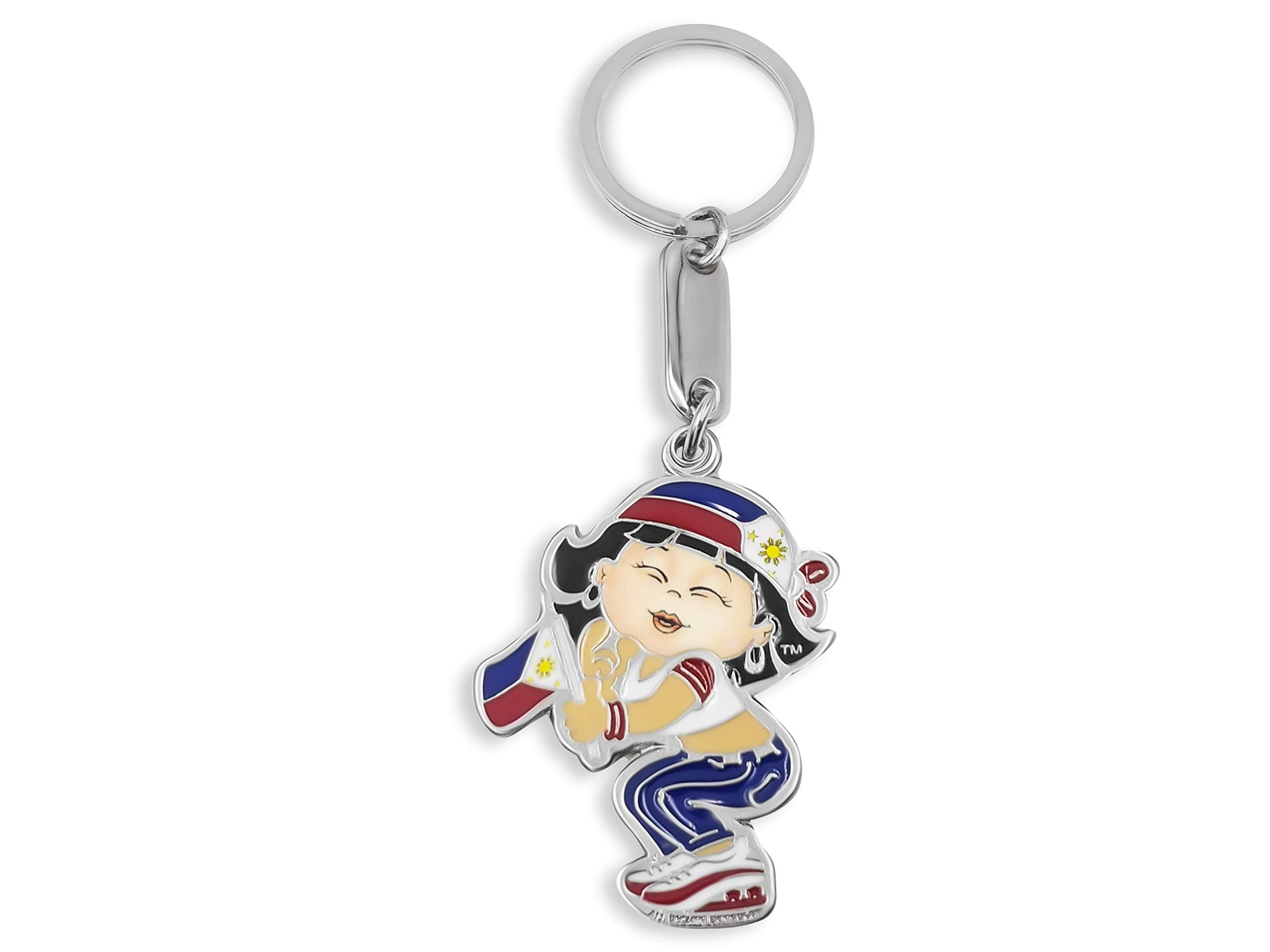 flagsandsouvenirs Keychain PHILIPPINES Flag Girl