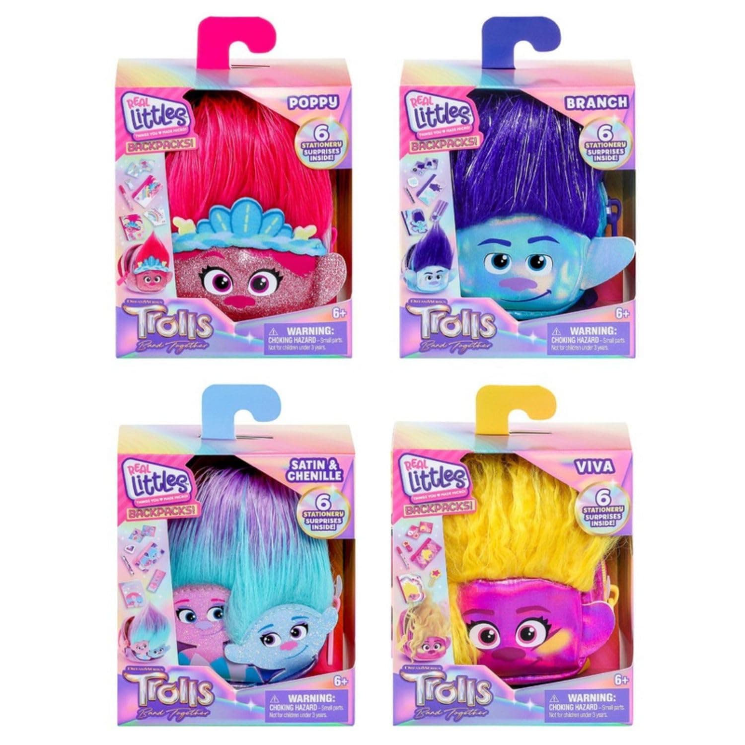 REAL LITTLES Trolls S1 Backpack Single Pk