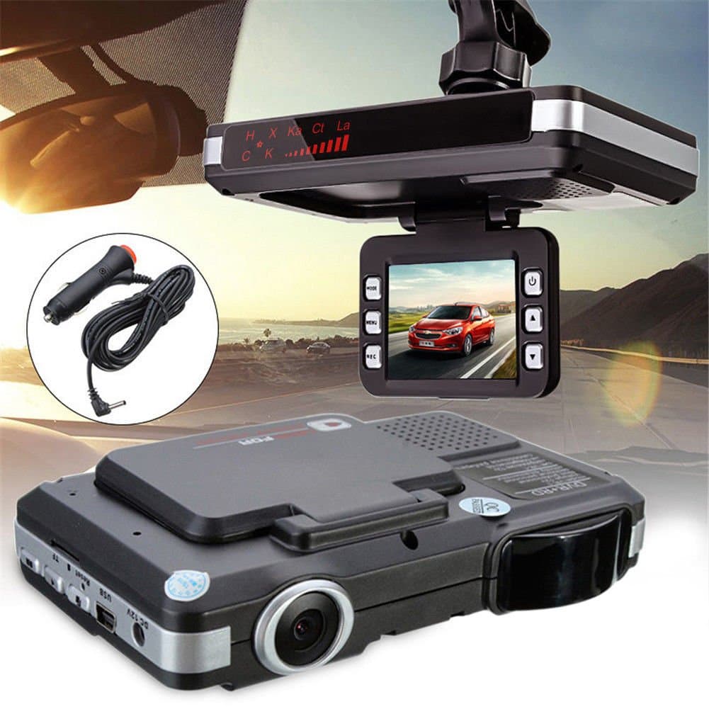 2 In 1 HD Car Camera DVR Dash Cam Recorder + Radar Laser Speed Detector Alert UK