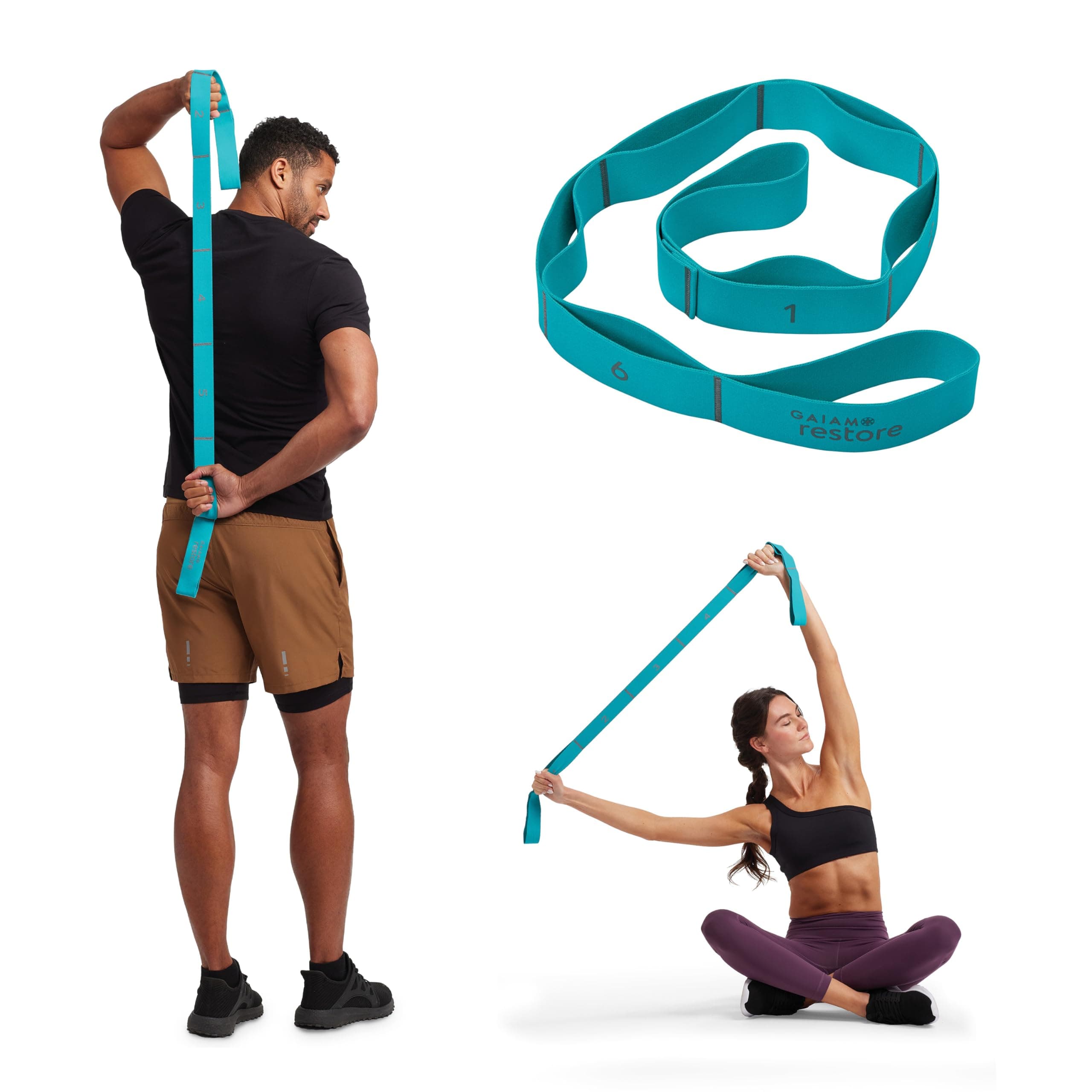 Gaiam Restore Resistance Band Stretching