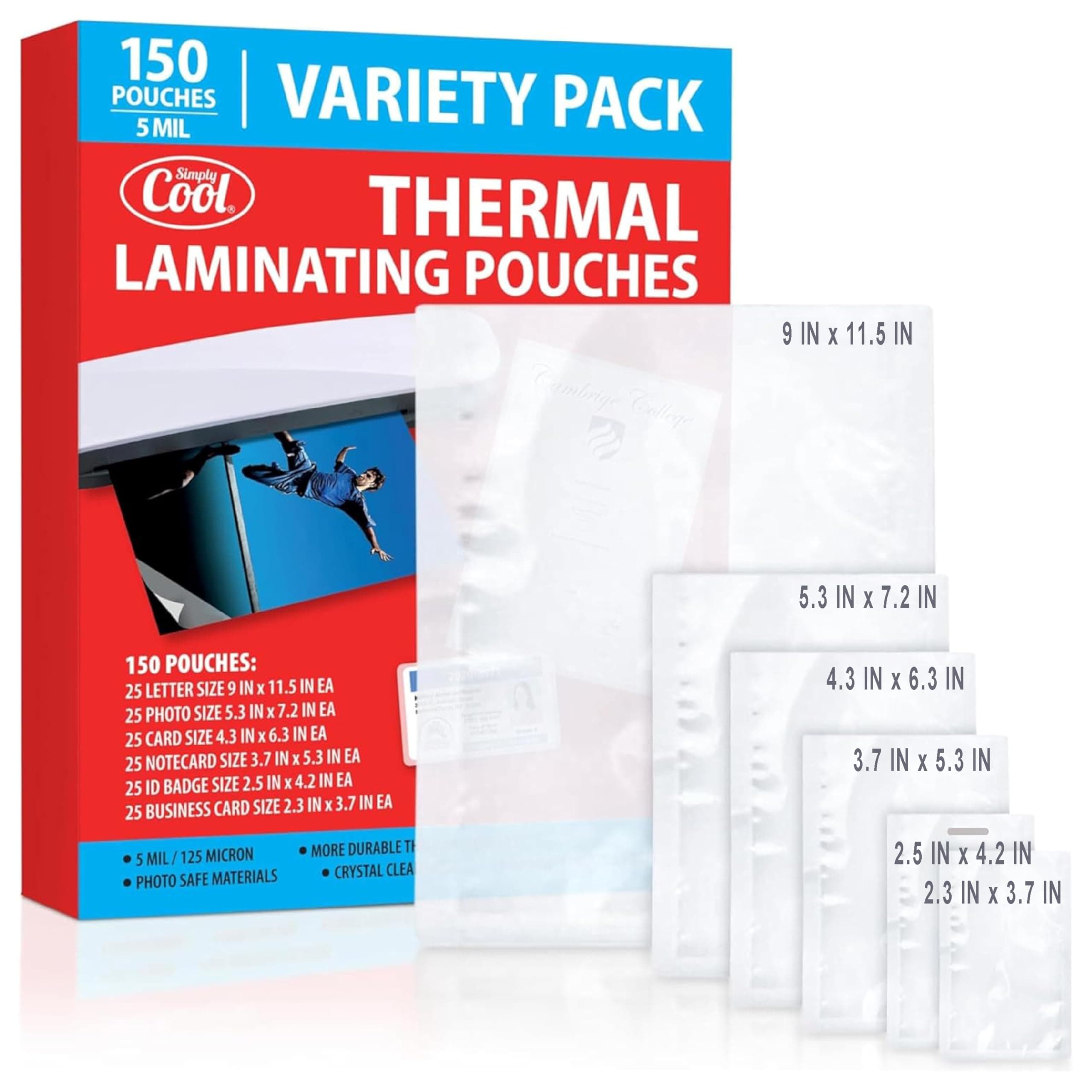 Simply Cool Laminating Pouch Kit with All Varieties