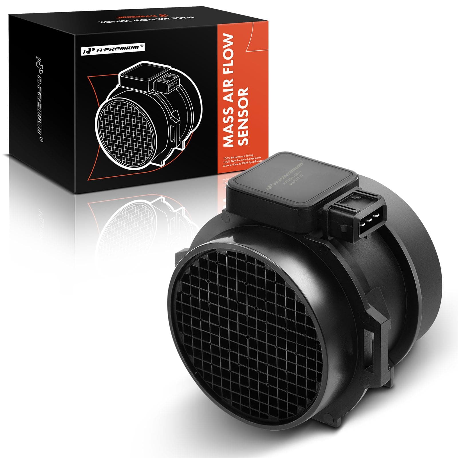 A-Premium Mass Air Flow Sensor Meter MAF Compatible with Hyundai Sonata 2001-2005, Santa Fe 2001-2006, Tucson 2005-2009, Tiburon 2003-2008 & Kia Optima2001-2006, [6Cyl 2.5L 2.7L], Replace# 28164-37200