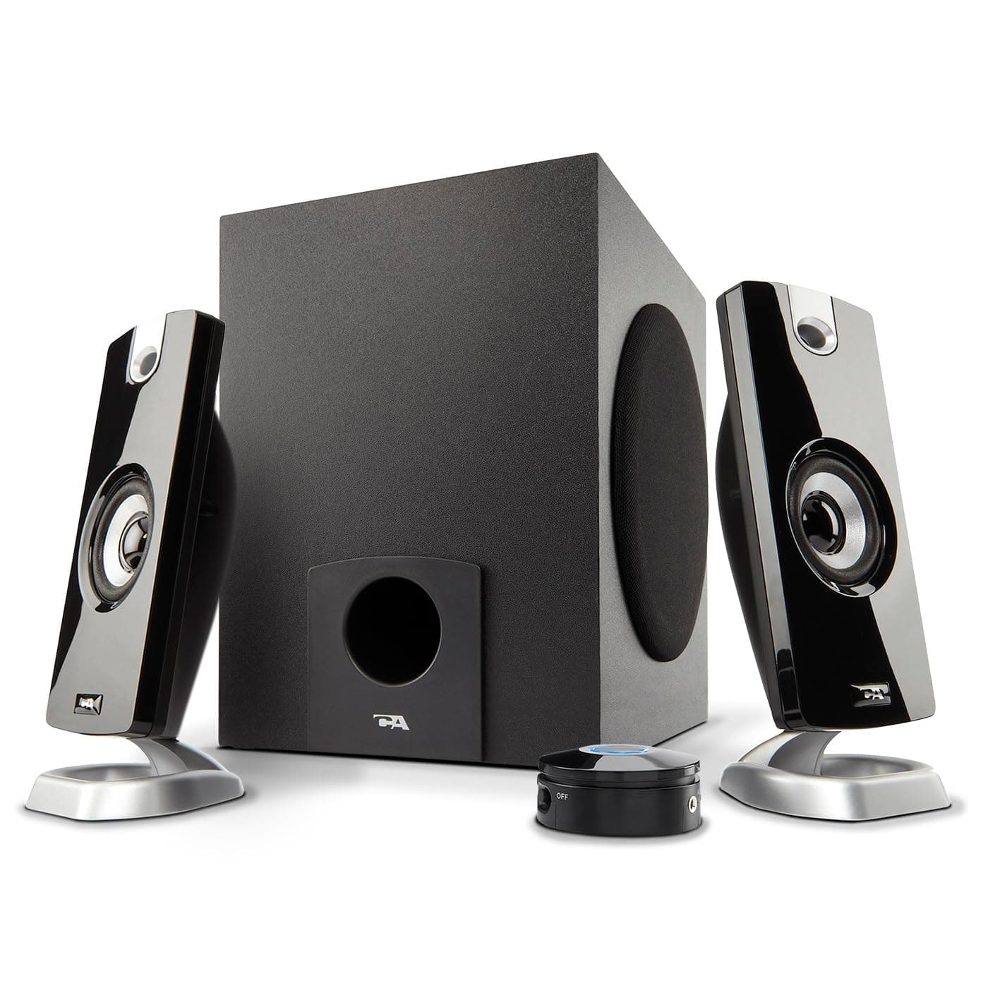 CA-3090 2.1 Speaker System with Subwoofer with 18W of Power – Easy Setup and Convenient Controls, Great for Music, Movies, and Gaming