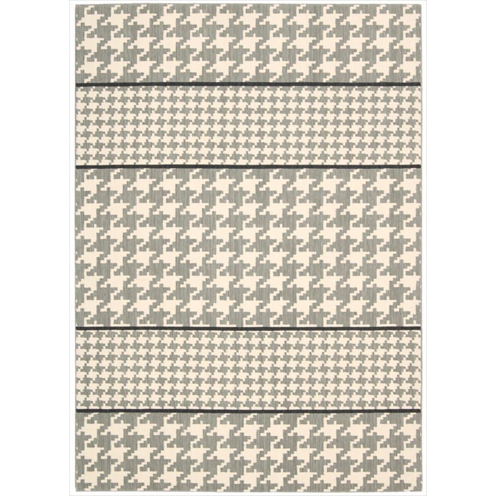 Joseph Abboud Griffith Rectangle Machine Made Rug, 5.3 by 7.5-Feet, Dove