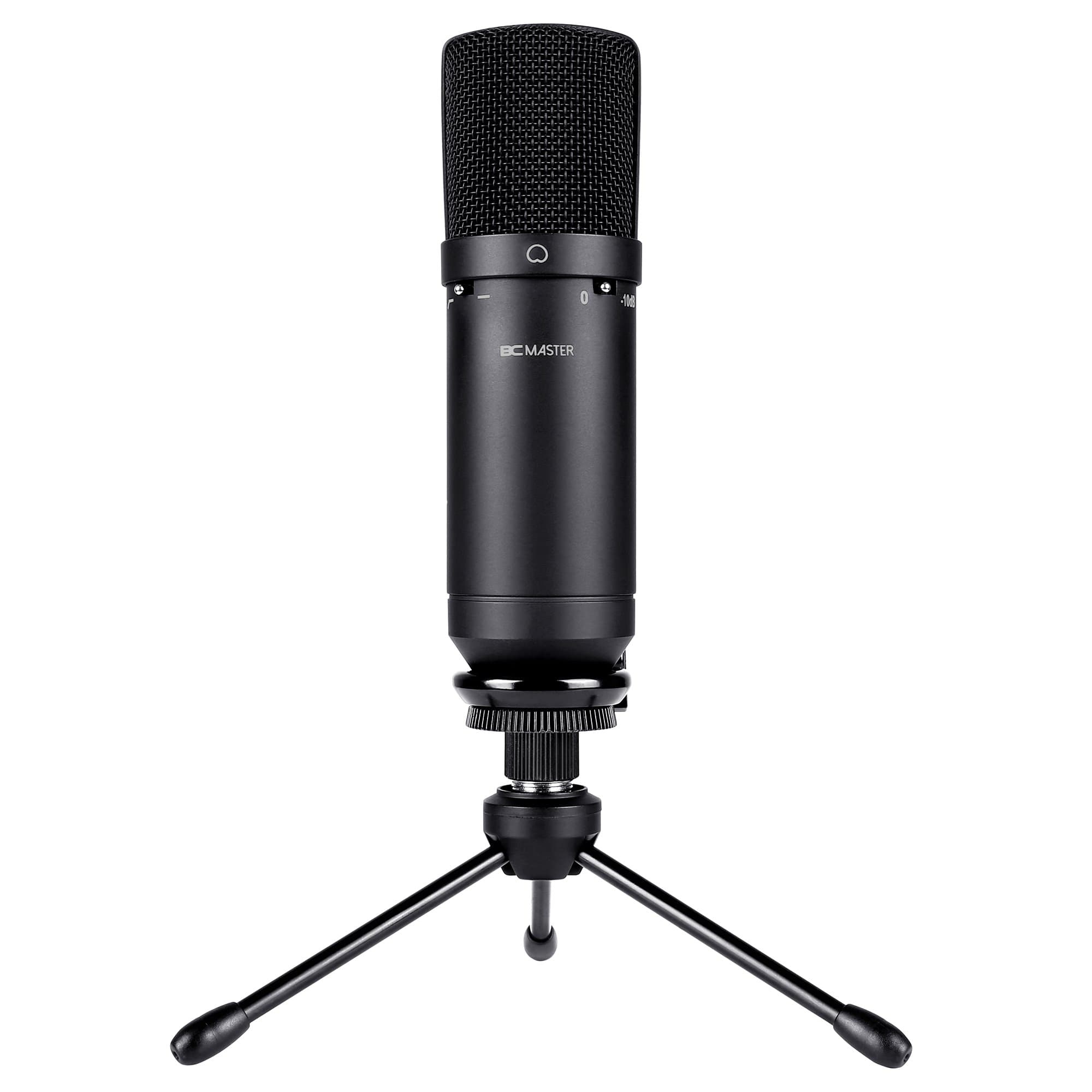 BC Master Microphone, USB Microphone for Computer, 16mm 10dp HD Condenser Microphone, Low Noise for Home, Studio, Skype Messages, FaceTime, Twitch, YouTube, Google Voice Search, Games etc