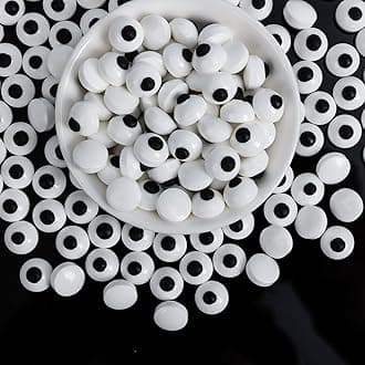 Edible Eyes Cookie Sprinkles,Small Candy Eyeballs for Cake Decorating,130g,Black and White Sugar Sprinkle for Dessert Baking,1 cm Eyeball Sprinkles for Cupcake Toppers Chocolate Cookie Donut Decoration,Birthday Holiday Children's Valentine's Day Easter Party Supplies